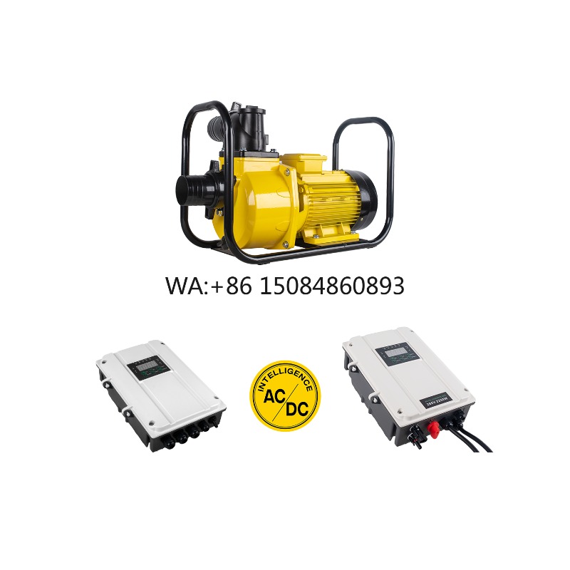 Solar Water Pump 2200W 4 Inch - 4インチ2200W AC/DCハイブリッドソーラー式遠心ポンプ、高流量農業用屋外灌漑給水ポンプ