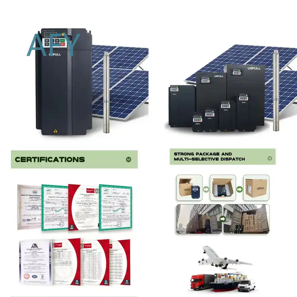 Solar Pump Inverter 2.2Kw - USFULL 三相2.2kwソーラー周波数インバーターポンプインバーター（ソーラーウォーターポンプシステム用ACドライブ可変周波数）
