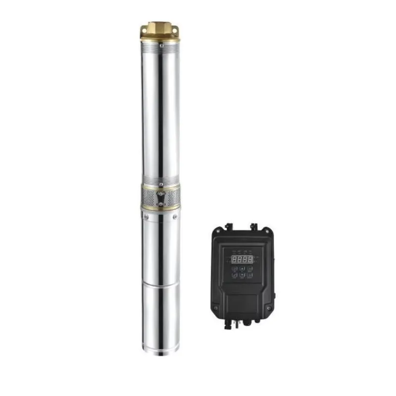 Solar Water Pump 48V Submersible - カスタム仕様の1.2インチ、750W太陽光発電式水中ポンプ。48V、ブラシレスモーター、外部制御、ステンレス製、深井戸用、太陽光発電DC。