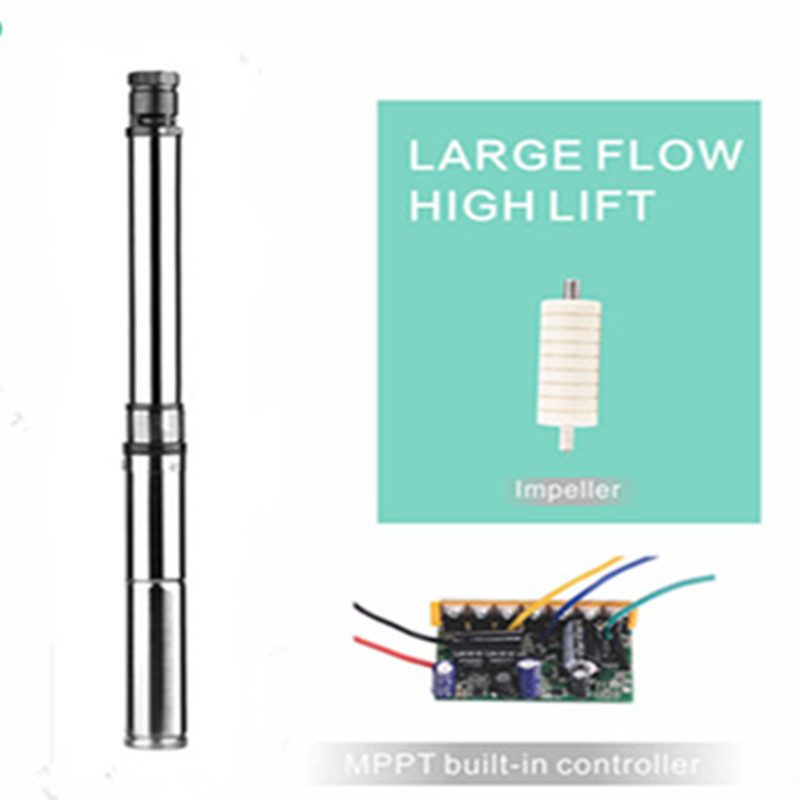 外部コントローラー付き3インチ1HPステンレス製DCブラシレ - Solar Water Pump 1Hp Dc のレビューと価格