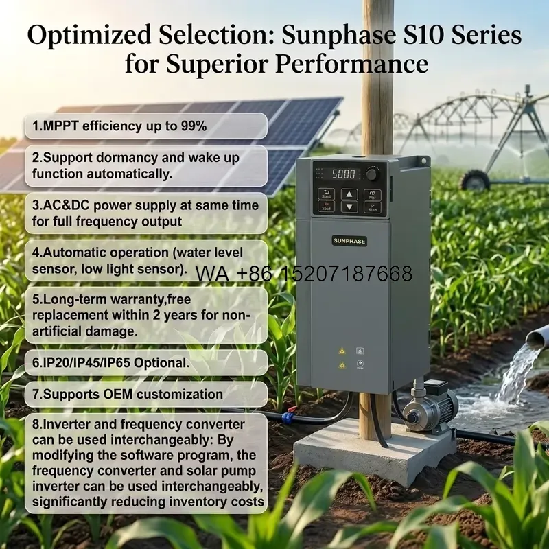 Sunphase 2.2kW 高効率MPPT 99% 3HP - Solar Pump Inverter 2.2Kw のレビューと価格