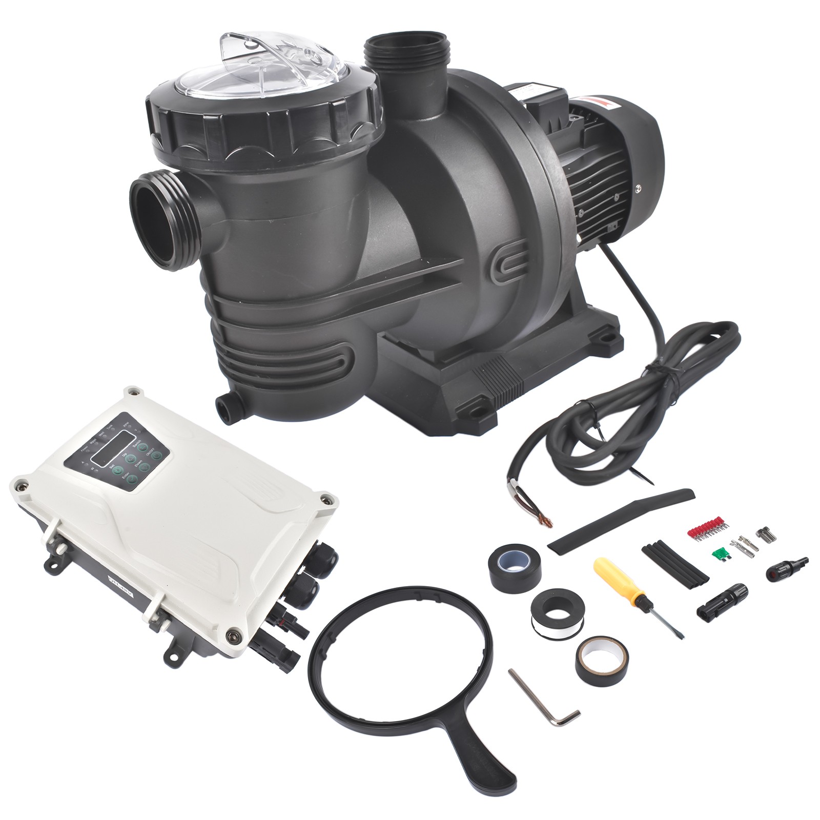 AP02 500W ソーラーポンプキット、地中設置型プールポ - Solar Pool Pump 48V Dc のレビューと価格