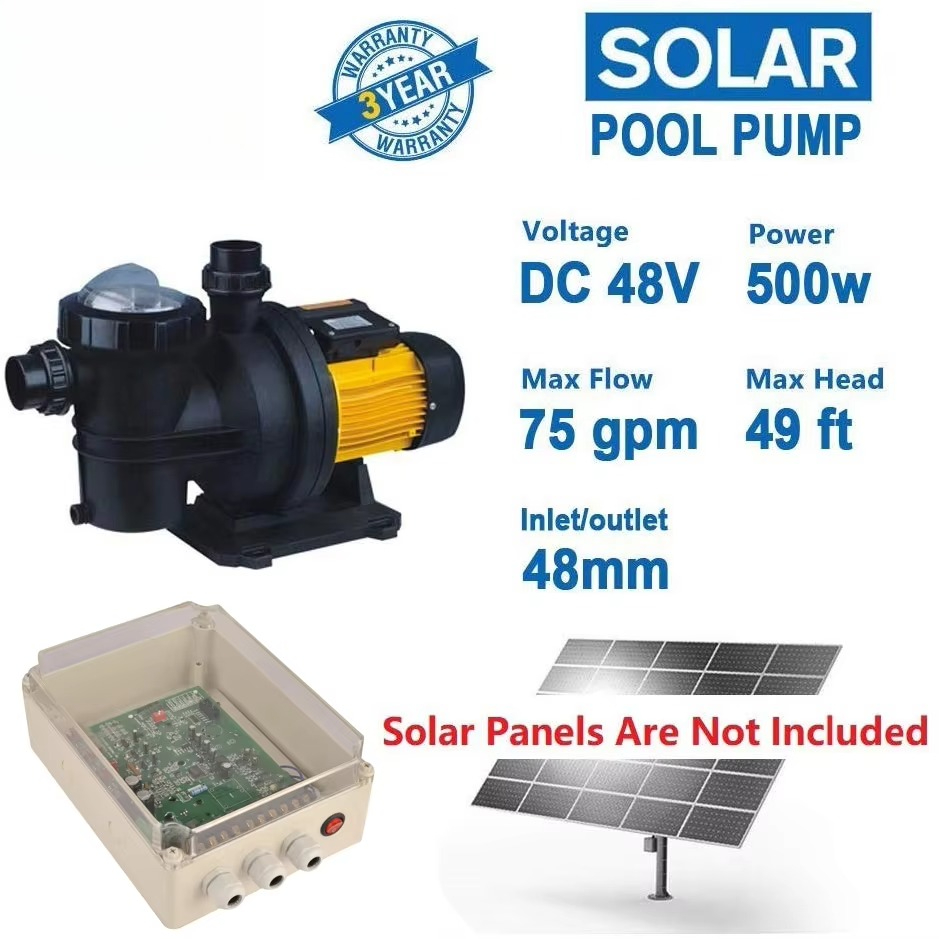 JP17-15/500ソーラー式プール循環水フィルターモータ - Solar Pool Pump 48V Dc のレビューと価格