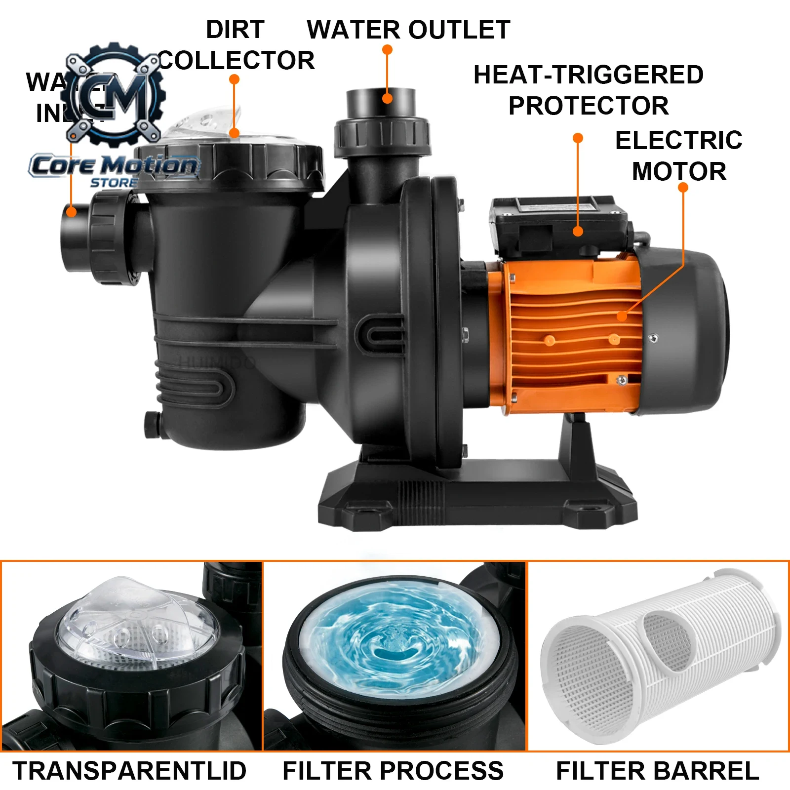 VEVORプールポンプ スイミングプールポンプ 48V DC - Solar Pool Pump 48V Dc のレビューと価格