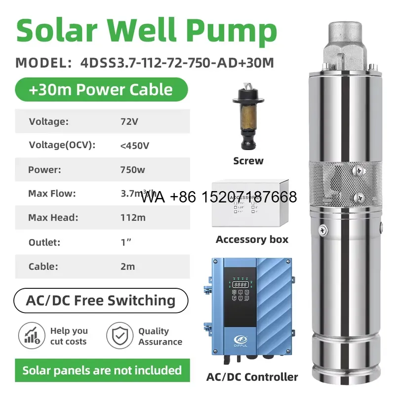 Wmwmnu 1HP 太陽光発電式水中ポンプ。灌漑用の直流太 - Solar Water Pump 1Hp Dc のレビューと価格