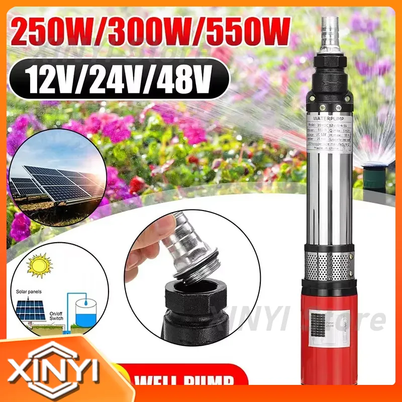 高揚程55m水中ポンプDCスクリュー深井戸ポンプ（12V 2 - Solar Water Pump 48V Submersible のレビューと価格