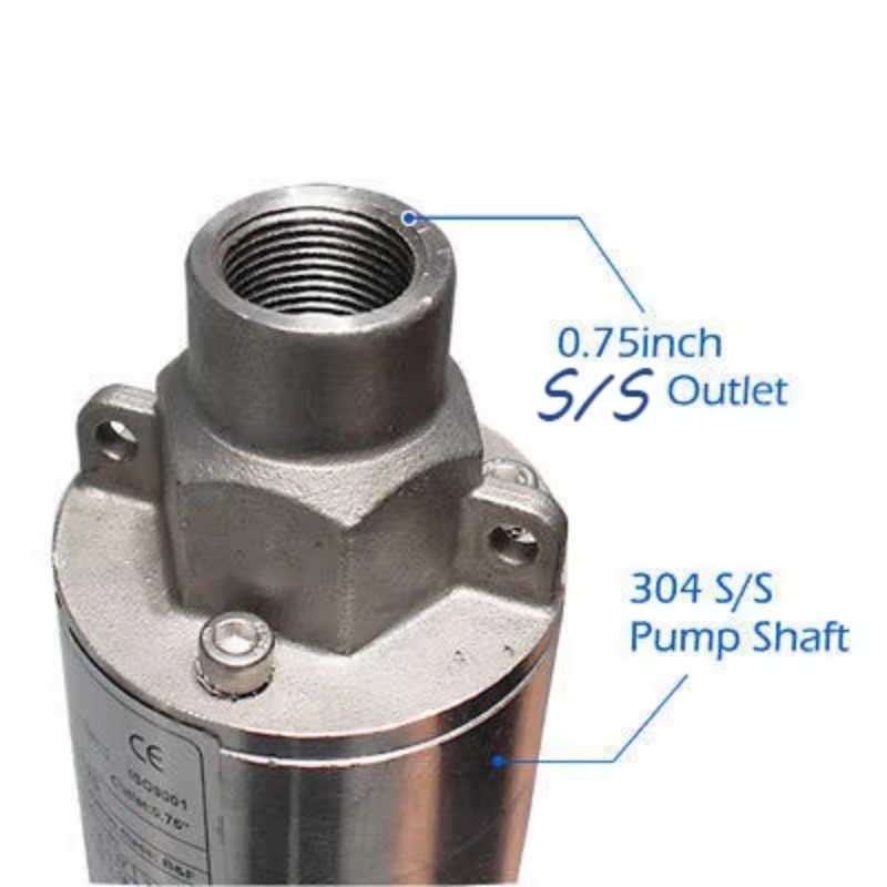 DC高圧48V 120m深井戸水中ソーラーウォーターポンプ - Solar Water Pump 48V Submersible のレビューと価格