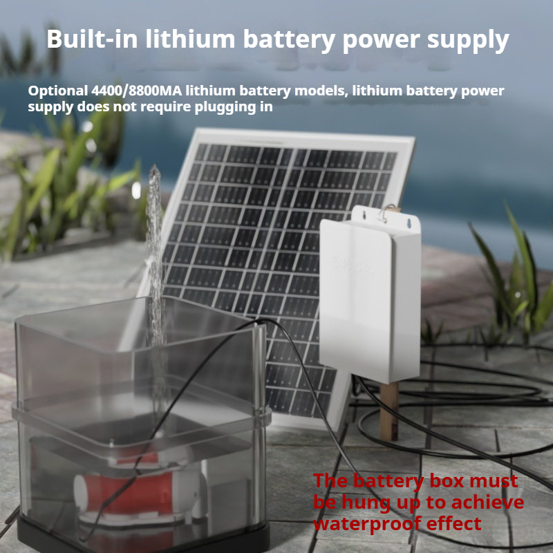 ブラシレスソーラーウォーターポンプキットリチウム電池高揚程水 - Solar Irrigation Pump 12V のレビューと価格