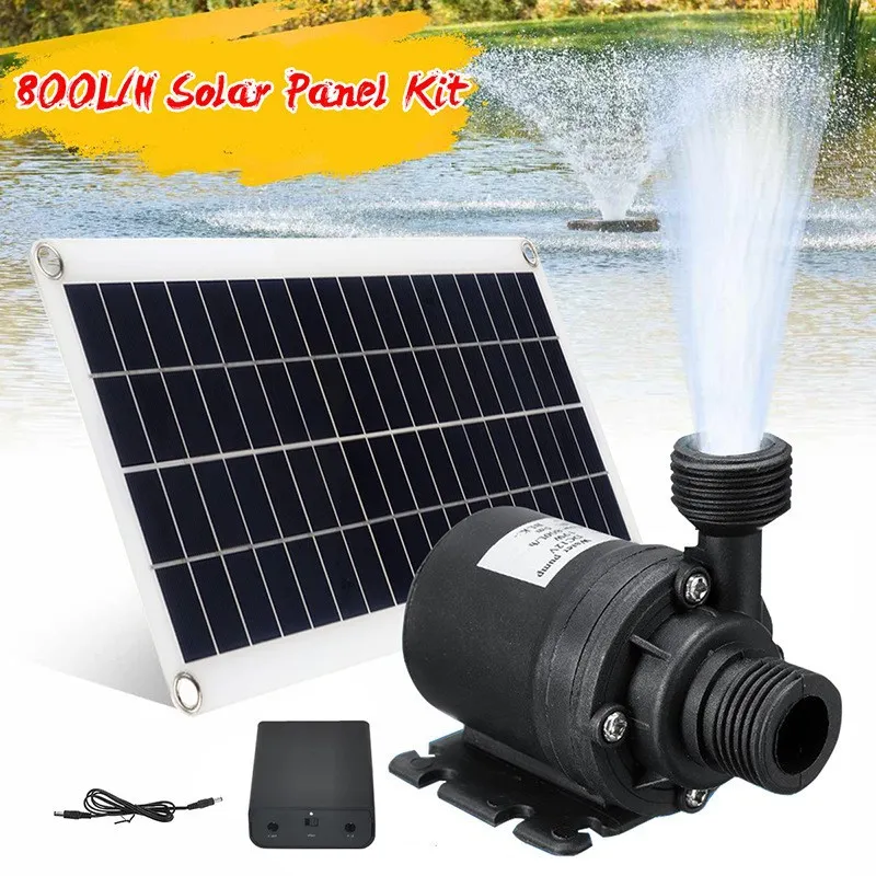 50W 12V ソーラーパネル式水中ポンプ。低騒音で、庭、池 - Solar Irrigation Pump 12V のレビューと価格