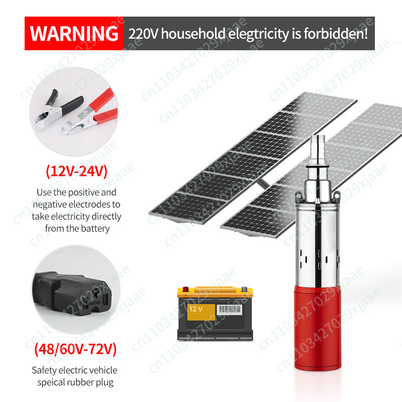 太陽光発電式水中ポンプ 12V 24V 36V 48V DC - Solar Water Pump 48V Submersible のレビューと価格