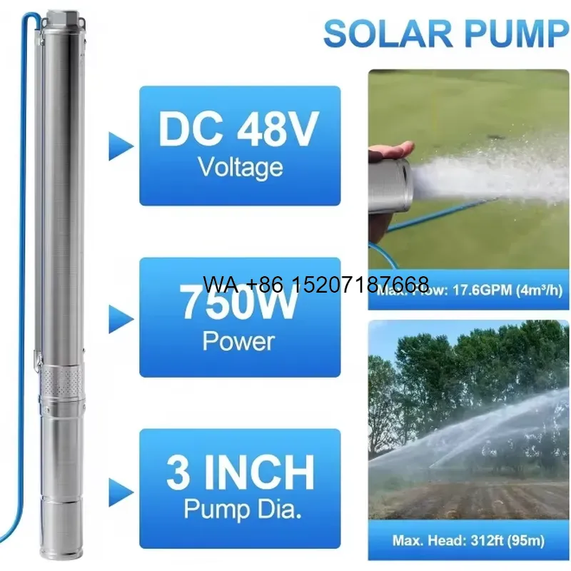 Wmwmnu 48V 750W 太陽光発電式水中ポンプ（MP - Solar Water Pump 48V Submersible のレビューと価格