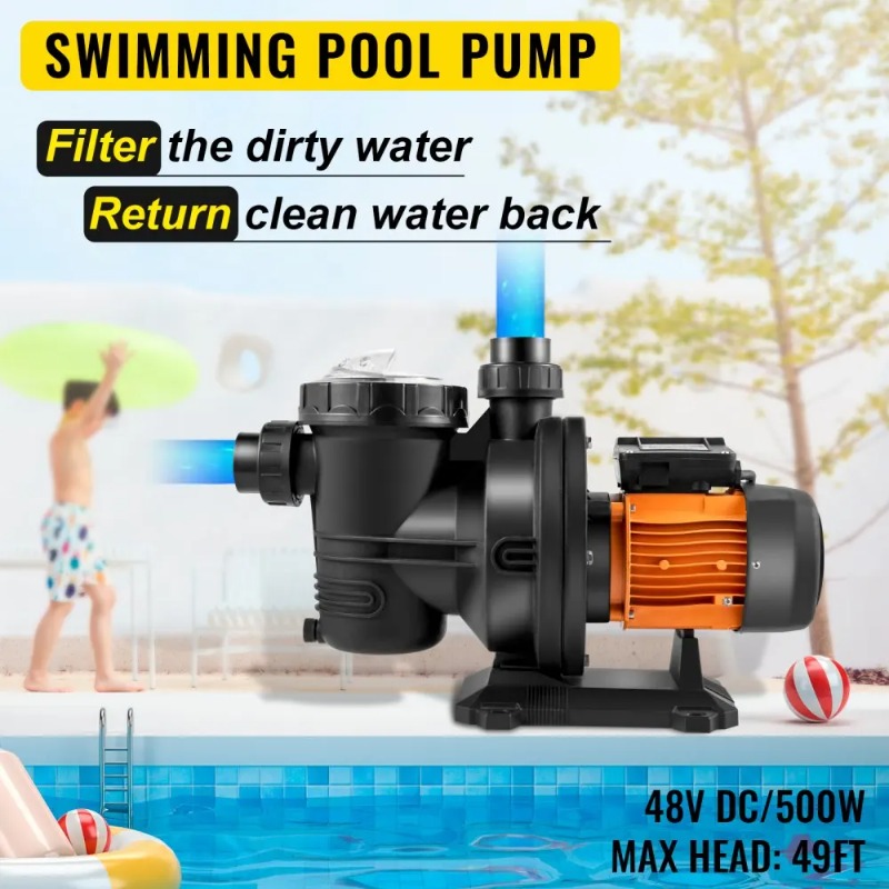 プールポンプ スイミングプールポンプ 48V DC/500W - Solar Pool Pump 48V Dc のレビューと価格