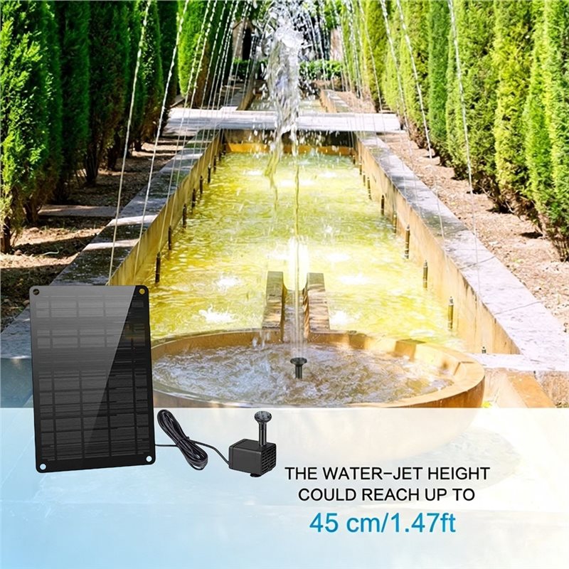 ABDJ-ソーラーパネル駆動 9W ガーデンプール・池・噴水 - Solar Powered Water Pump Kit Complete のレビューと価格