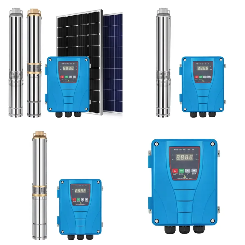 4インチ1馬力72V大流量ステンレス鋼DC水中ソーラーウォー - Solar Water Pump 1Hp Dc のレビューと価格
